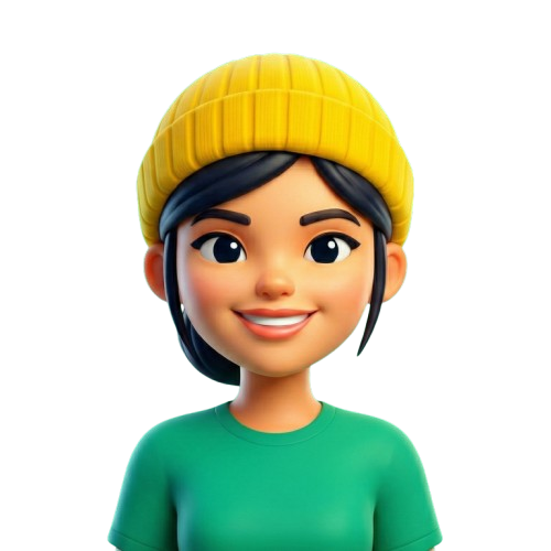 Health Genie mascot — a friendly character with a yellow beanie and green shirt